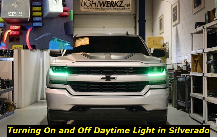 turning on daytim running light silverado